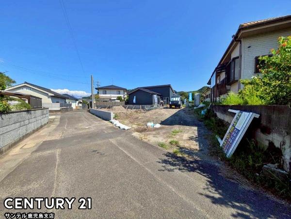 霧島市国分清水1丁目新築平屋1号棟(前面道路含む現地写真)