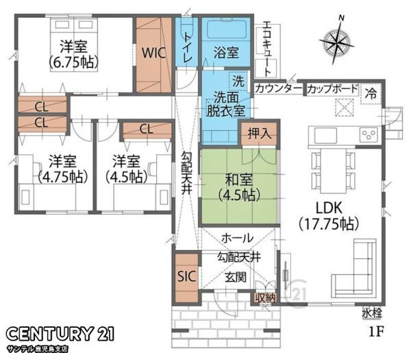 姶良市加治木町錦江町新築平屋　2号棟