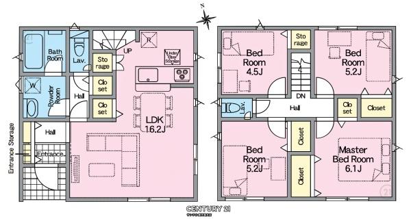 鹿児島市坂之上7丁目新築戸建 第35-1号棟(間取り)