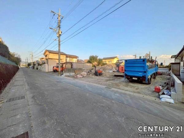 鹿児島市東坂元3丁目新築平屋 第2-1号棟(前面道路含む現地写真)