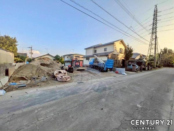 鹿児島市東坂元3丁目新築平屋 第2-1号棟(前面道路含む現地写真)