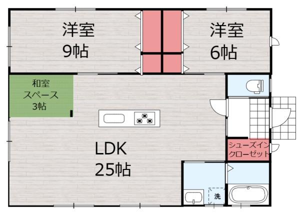 第15中西町モデル(平屋)　C21サンテル南店