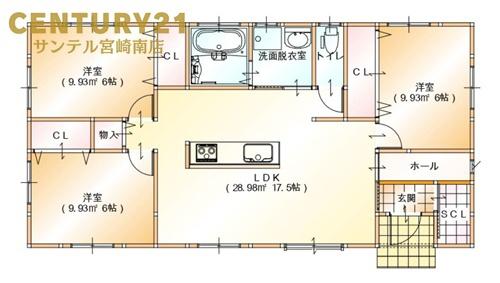 都城市都原町新築戸建【C21サンテル南店】