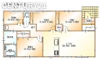 都城下長飯2D号新築戸建【C21サンテル南店】