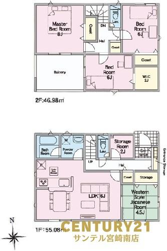 都城市年見町新築戸建　第1-3号棟【C21サンテル南店】