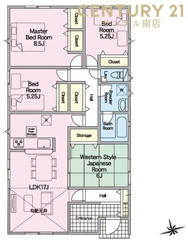 都城市久保原町新築戸建　第3-3号棟【C21サンテル南店】