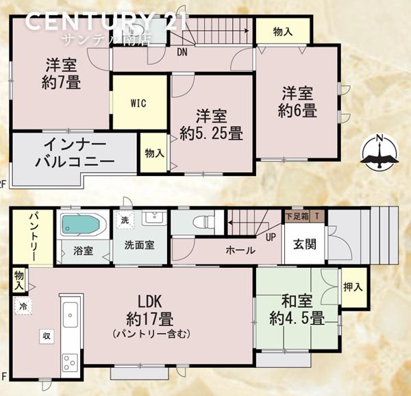 【C21サンテル南店】大和町新築戸建1期-B号棟