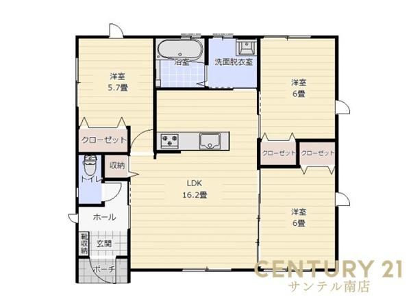 【C21サンテル南店】平屋第3田野町西ノ原モデル5号地