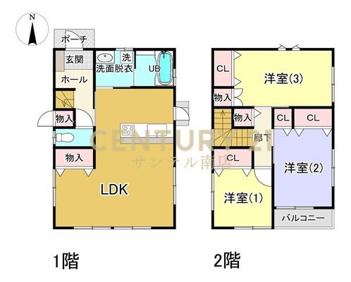 築浅【C21サンテル南店】月見ヶ丘2丁目中古戸建