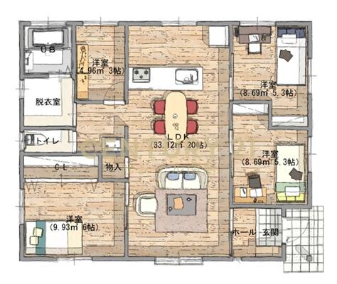 【C21サンテル南店】平屋/都城市金田町R6-A号地