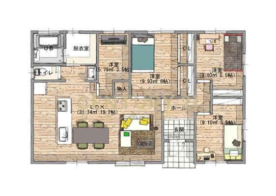 【C21サンテル南店】平屋/都城市金田町R6-B号地