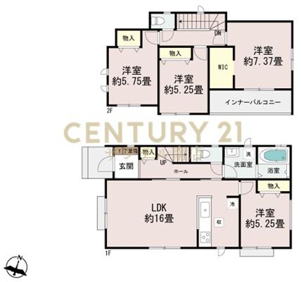 【C21サンテル南店】宮崎市大坪東2丁目新築戸建　A号棟
