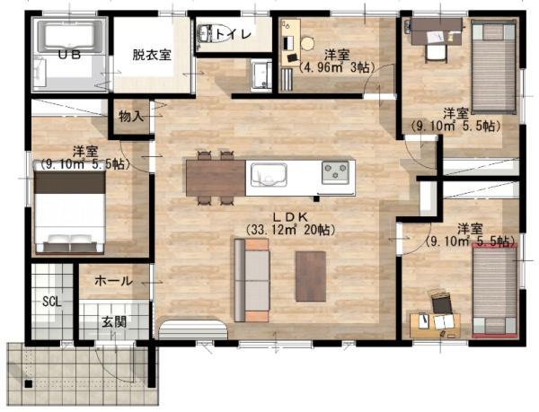 【C21サンテル南店】佐土原町和ニュータウン後田ⅡE号棟