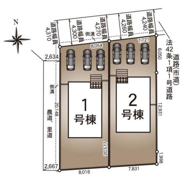 【C21サンテル南店】下北方新築戸建　第6-2号棟
