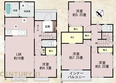宮崎市熊野2期-D号棟C21サンテル南店