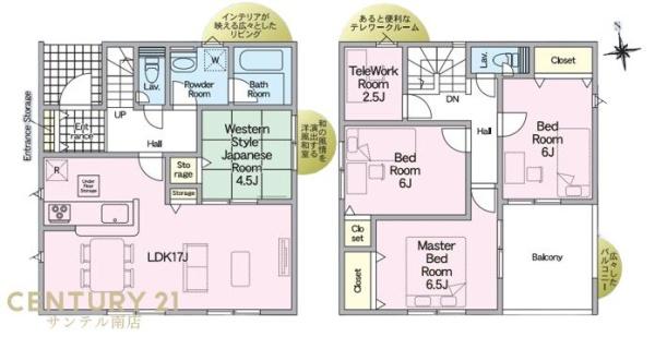 都城市千町第2-1号棟(間取り)
