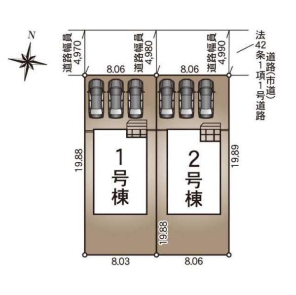 島之内新築戸建　第10-2号棟【C21サンテル南店】