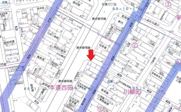 静岡市葵区本通西町　中古住宅　土地　3,200万