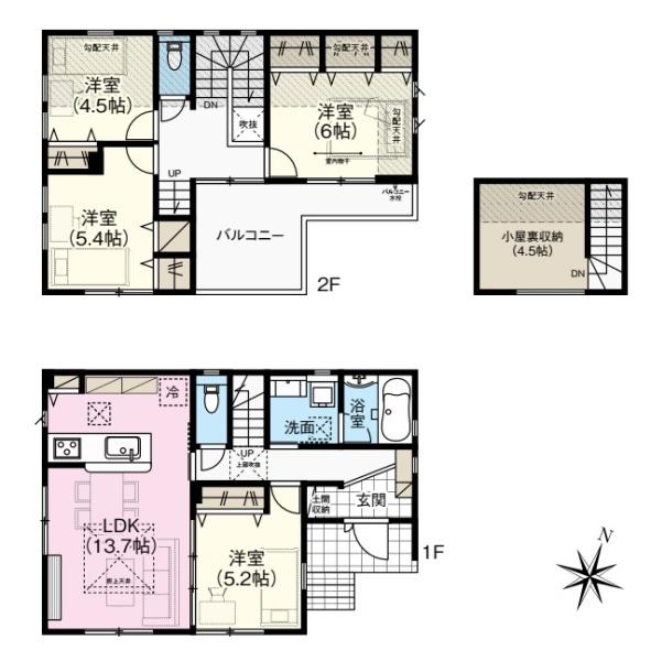 小平市大沼町２丁目　全５棟　２号棟