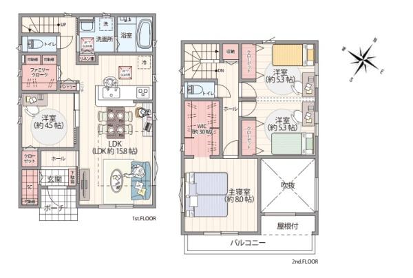 ふじみ野市　上ノ原３丁目　全２棟　２号棟