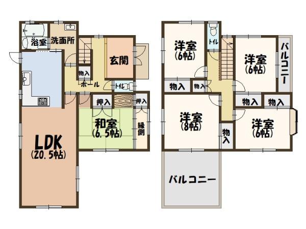 香芝市逢坂８丁目の中古一戸建