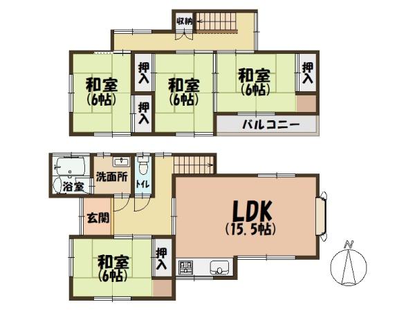 香芝市逢坂２丁目の中古一戸建