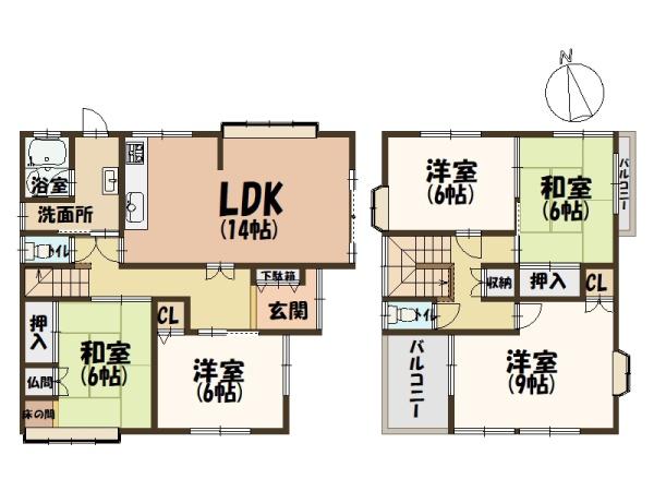 香芝市逢坂４丁目の中古一戸建