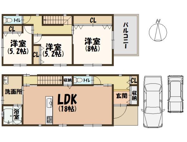 橿原市小綱町の新築一戸建
