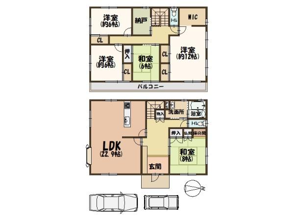 香芝市旭ケ丘４丁目の中古一戸建