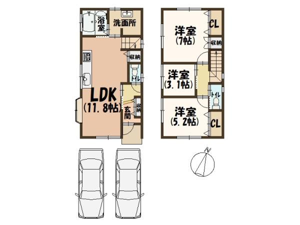 橿原市菖蒲町１丁目の中古一戸建