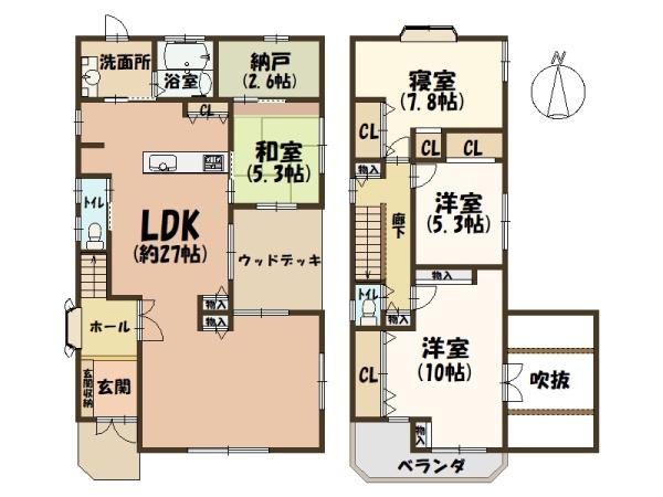 北葛城郡河合町大字山坊の中古一戸建