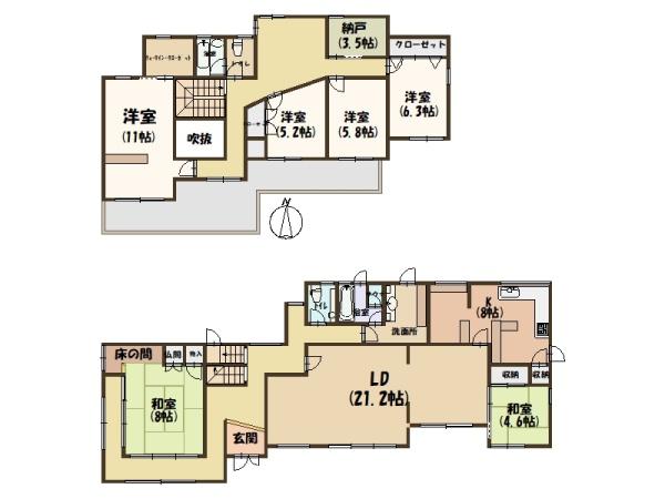 奈良市東登美ヶ丘６丁目の中古一戸建