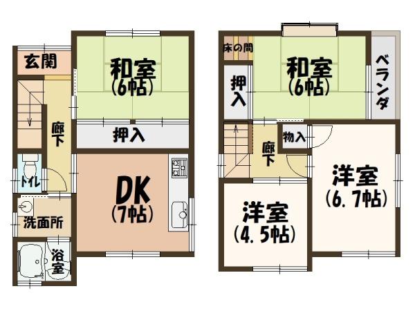 奈良市北永井町の中古一戸建
