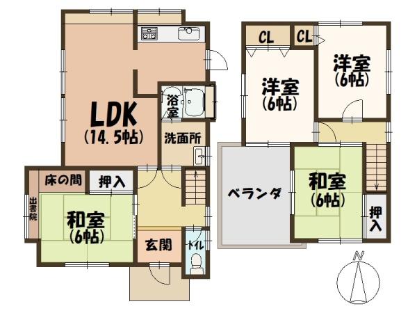 香芝市逢坂２丁目の中古一戸建て