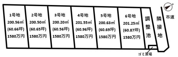 葛城市笛堂の土地(間取り)
