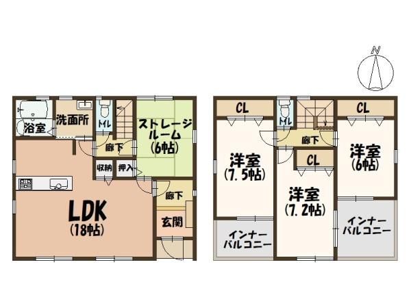 北葛城郡上牧町大字中筋出作の新築一戸建