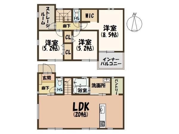 北葛城郡上牧町大字中筋出作の新築一戸建