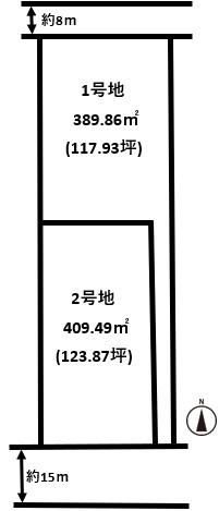 磯城郡田原本町阪手建築条件無し売土地全2区画