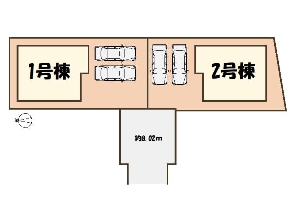 北葛城郡上牧町中筋出作新築分譲全2区画2号地
