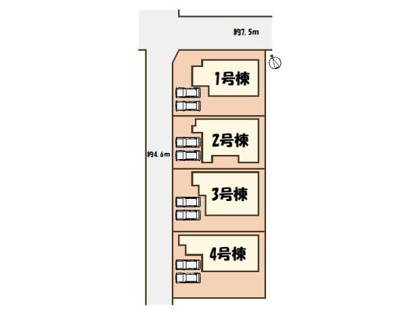 リーブルG香芝市高平屋建・新築分譲全4区画1号地