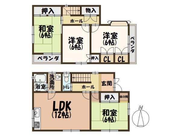 大和高田市南陽町平成2年築・車庫あり中古戸建