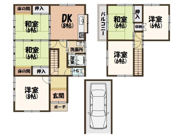 平群町若葉台1丁目土地約63坪付中古戸建680万円