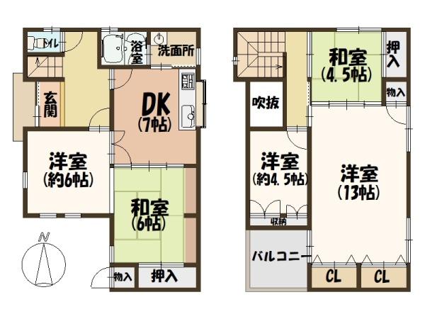 橿原市内膳町4丁目大和八木駅徒歩10分・中古戸建