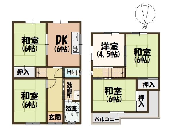 北葛城郡上牧町米山台1丁目土地約30坪付中古戸建