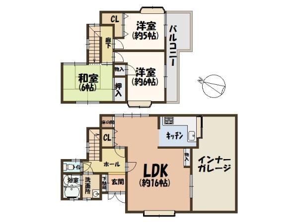 斑鳩町龍田南5丁目土地約33坪付中古戸建