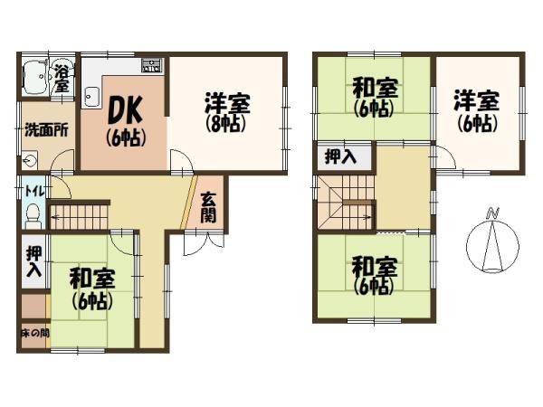 五條市住川町土地約40坪付中古戸建・新築用地にも
