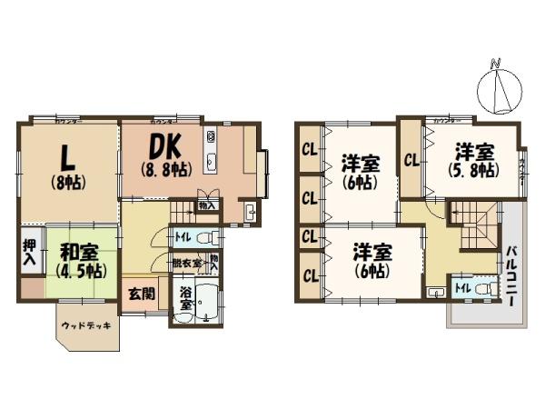 広陵町大塚築山駅徒歩約7分・中古戸建