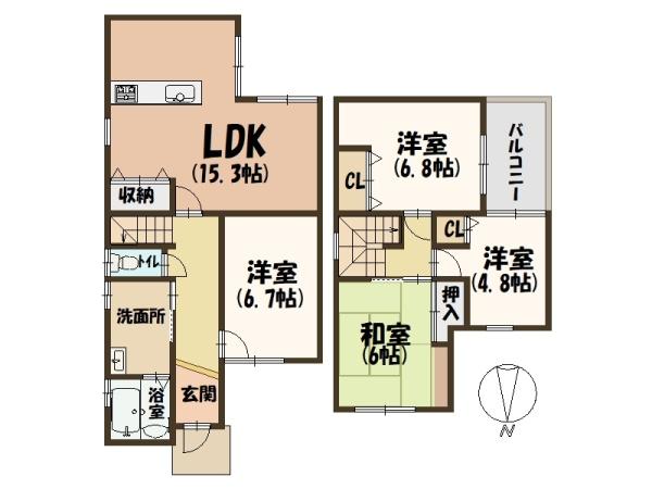 葛城市長尾H8年築改装済み中古戸建1480万円