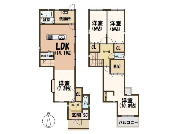 桜井市外山タマホーム施行・H24年築改装済み中古戸建