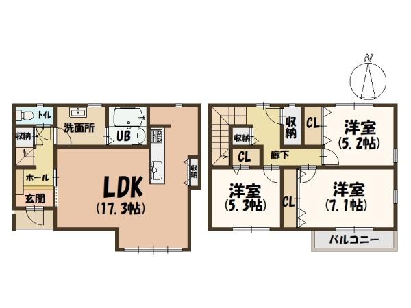 橿原市小槻町オール電化住宅・南向き・完成済み新築